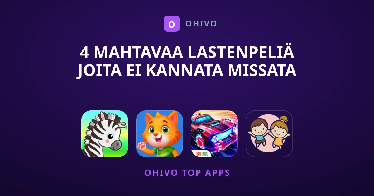 4 Mahtavaa Lastenpeliä Joita Ei Kannata Missata